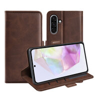 Samsung Galaxy A36 / Galaxy A56 Hoesje - MobyDefend Luxe Wallet Book Case (Sluiting Zijkant) - Bruin
