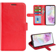 Samsung Galaxy A36 / Galaxy A56 Hoesje - MobyDefend Wallet Book Case (Sluiting Achterkant) - Rood
