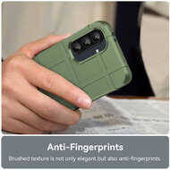 Samsung Galaxy A36 / Galaxy A56 Hoesje - Mobydefend Rugged Shield TPU Backcover - Groen