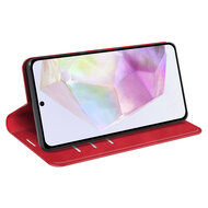 Samsung Galaxy A36 / Galaxy A56 Hoesje - MobyDefend Luxe Wallet Bookcase (Magnetische Sluiting) - Rood