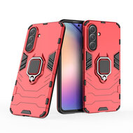 Samsung Galaxy A36 / Galaxy A56 Hoesje - MobyDefend Dubbelgelaagde Pantsercase Met Standaard - Rood