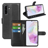 Samsung Galaxy A36 / Galaxy A56 Hoesje - MobyDefend Kunstleren Wallet Book Case (Sluiting Voorkant) - Zwart