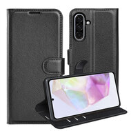 Samsung Galaxy A36 / Galaxy A56 Hoesje - MobyDefend Kunstleren Wallet Book Case (Sluiting Voorkant) - Zwart