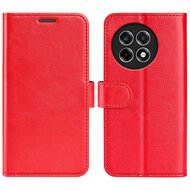 OnePlus 13R Hoesje - MobyDefend Wallet Book Case (Sluiting Achterkant) - Rood
