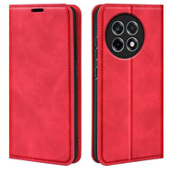 OnePlus 13R Hoesje - MobyDefend Luxe Wallet Bookcase (Magnetische Sluiting) - Rood