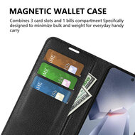 OnePlus 13R Hoesje - MobyDefend Kunstleren Wallet Book Case (Sluiting Voorkant) - Zwart