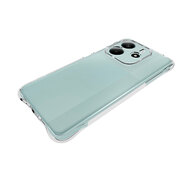 Xiaomi Redmi Note 14 4G Hoesje - MobyDefend Transparante Shockproof TPU Backcover - Verstevigde Hoeken - Volledig Doorzichtig