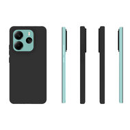 Xiaomi Redmi Note 14 5G Hoesje - MobyDefend TPU Backcover - Mat Zwart