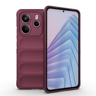 Xiaomi Redmi Note 14 5G Hoesje - MobyDefend TPU Gripcase - Paars