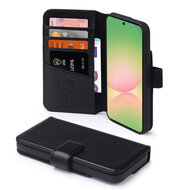 Samsung Galaxy A36 / Samsung Galaxy A56 Hoesje - Luxe MobyDefend Wallet Bookcase - Zwart
