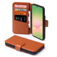 Samsung Galaxy A36 / Samsung Galaxy A56 Hoesje - Luxe MobyDefend Wallet Bookcase - Bruin