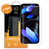2-Pack Google Pixel 9 Screenprotectors - MobyDefend Case-Friendly Screensavers - Gehard Glas