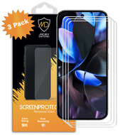 3-Pack Google Pixel 9 Pro Screenprotectors - MobyDefend Case-Friendly Screensavers - Gehard Glas