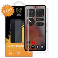 2-Pack Nothing Phone (3a) Pro Screenprotectors - MobyDefend Case-Friendly Screensavers - Gehard Glas