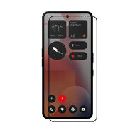 2-Pack Nothing Phone (3a) Pro Screenprotectors - MobyDefend Screensavers Met Zwarte Randen - Gehard Glas 