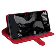 Google Pixel 9 Pro XL Hoesje - MobyDefend Wallet Book Case (Sluiting Achterkant) - Rood