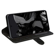 Google Pixel 9 Pro XL Hoesje - MobyDefend Wallet Book Case (Sluiting Achterkant) - Zwart