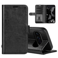 Google Pixel 9 Pro XL Hoesje - MobyDefend Wallet Book Case (Sluiting Achterkant) - Zwart