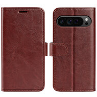 Google Pixel 9 Pro XL Hoesje - MobyDefend Wallet Book Case (Sluiting Achterkant) - Bruin