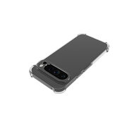 Google Pixel 9 Pro XL Hoesje - MobyDefend Transparante Shockproof TPU Backcover - Verstevigde Hoeken - Volledig Doorzichtig