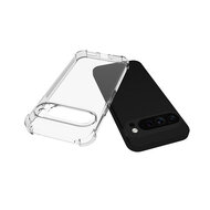 Google Pixel 9 Pro XL Hoesje - MobyDefend Transparante Shockproof TPU Backcover - Verstevigde Hoeken - Volledig Doorzichtig