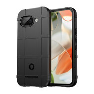 Google Pixel 9a Hoesje - Mobydefend Rugged Shield TPU Backcover - Zwart