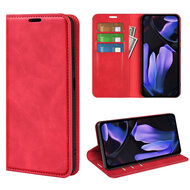 Google Pixel 9a Hoesje - MobyDefend Luxe Wallet Bookcase (Magnetische Sluiting) - Rood