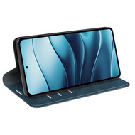 Xiaomi Redmi Note 14 4G Hoesje - MobyDefend Luxe Wallet Bookcase (Magnetische Sluiting) - Blauw