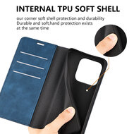 Xiaomi Redmi Note 14 4G Hoesje - MobyDefend Luxe Wallet Bookcase (Magnetische Sluiting) - Zwart