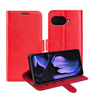 Google Pixel 9a Hoesje - MobyDefend Wallet Book Case (Sluiting Achterkant) - Rood
