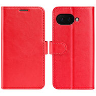 Google Pixel 9a Hoesje - MobyDefend Wallet Book Case (Sluiting Achterkant) - Rood