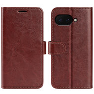 Google Pixel 9a Hoesje - MobyDefend Wallet Book Case (Sluiting Achterkant) - Bruin