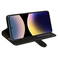 Xiaomi Redmi Note 14 Pro 4G Hoesje - MobyDefend Wallet Book Case (Sluiting Achterkant) - Zwart