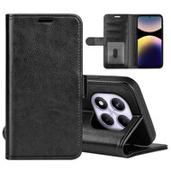Xiaomi Redmi Note 14 Pro 4G Hoesje - MobyDefend Wallet Book Case (Sluiting Achterkant) - Zwart