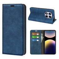 Xiaomi Redmi Note 14 Pro 4G Hoesje - MobyDefend Luxe Wallet Bookcase (Magnetische Sluiting) - Blauw