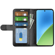 Xiaomi 15 Hoesje - MobyDefend Wallet Book Case (Sluiting Achterkant) - Zwart