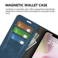 iPhone 16e Hoesje - MobyDefend Luxe Wallet Bookcase (Magnetische Sluiting) - Rood