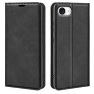 iPhone 16e Hoesje - MobyDefend Luxe Wallet Bookcase (Magnetische Sluiting) - Zwart