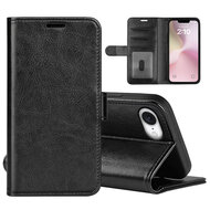 iPhone 16e Hoesje - MobyDefend Wallet Book Case (Sluiting Achterkant) - Zwart