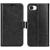 iPhone 16e Hoesje - MobyDefend Wallet Book Case (Sluiting Achterkant) - Zwart
