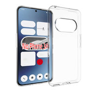 Nothing Phone (3a) Hoesje - MobyDefend Transparante TPU Backcover - Volledig Doorzichtig