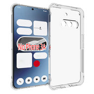 Nothing Phone (3a) Hoesje - MobyDefend Transparante Shockproof TPU Backcover - Verstevigde Hoeken - Volledig Doorzichtig