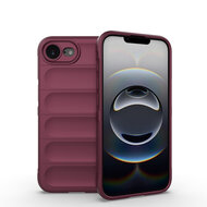 iPhone 16e Hoesje - MobyDefend TPU Gripcase - Paars