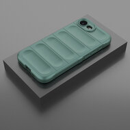 iPhone 16e Hoesje - MobyDefend TPU Gripcase - Groen