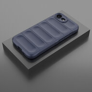 iPhone 16e Hoesje - MobyDefend TPU Gripcase - Blauw