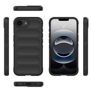 iPhone 16e Hoesje - MobyDefend TPU Gripcase - Zwart