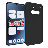 Nothing Phone (3a) Hoesje - MobyDefend TPU Backcover - Mat Zwart