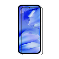 3-Pack Google Pixel 9a Screenprotectors - MobyDefend Screensavers Met Zwarte Randen - Gehard Glas 