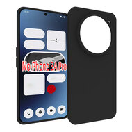 Nothing Phone (3a) Pro Hoesje - MobyDefend TPU Backcover - Mat Zwart