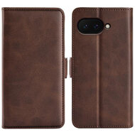 Google Pixel 9a Hoesje - MobyDefend Luxe Wallet Book Case (Sluiting Zijkant) - Bruin